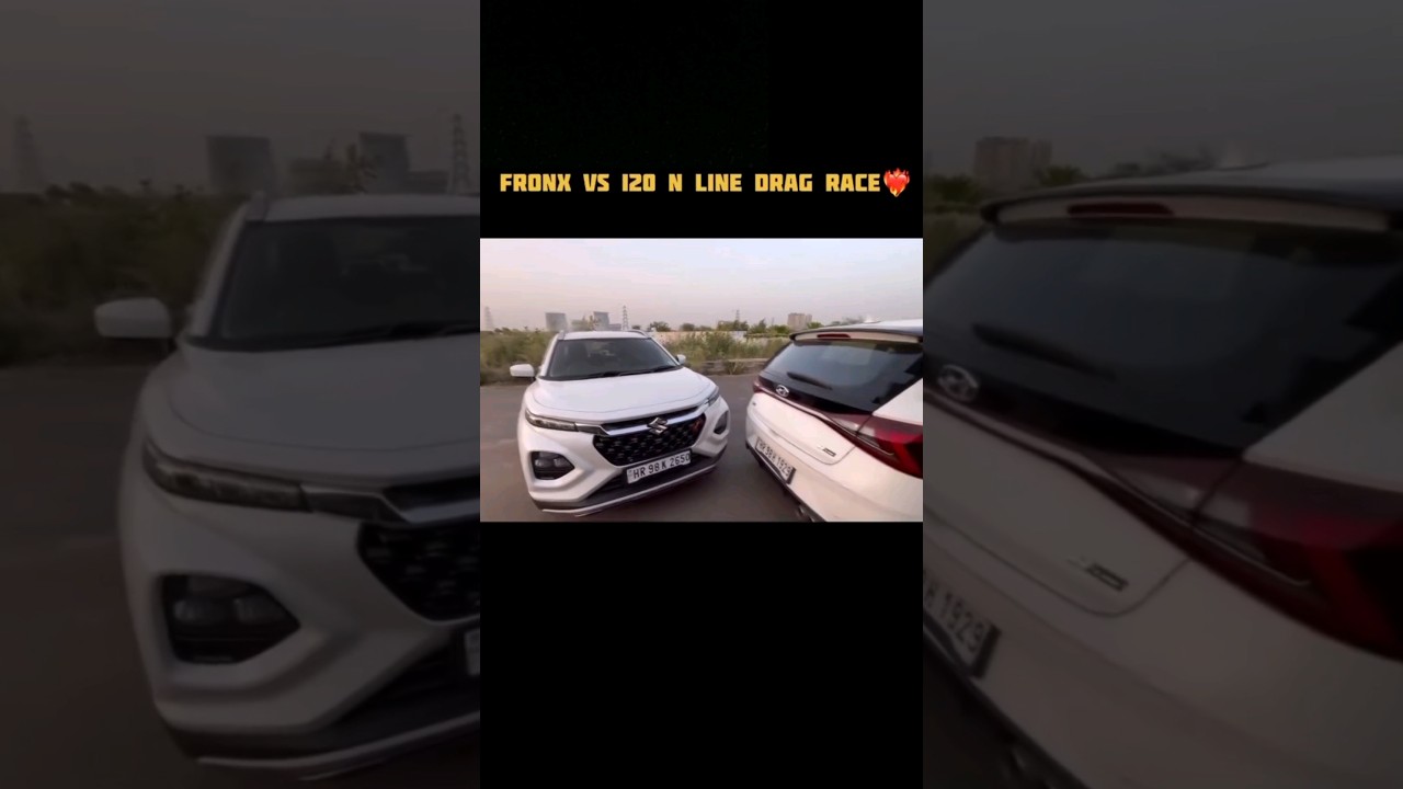 fronx vs i20 drag race | kon h Power full| Suzuki vs hundai