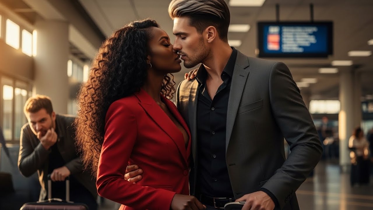 BLACK LADY KISSES HER BILLIONAIRE BOSS TO ESCAPE HER VIOLENT EX-UNAWARE HE LOVED HER
