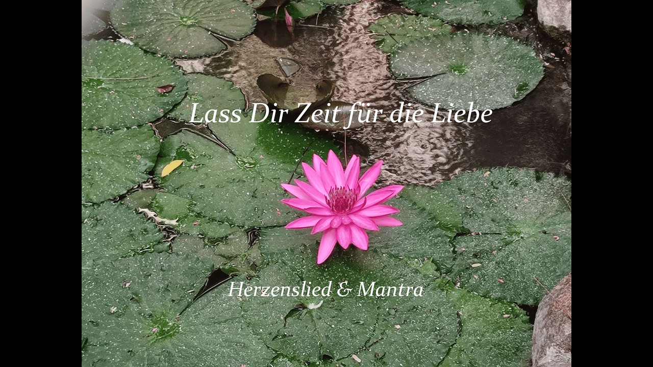 Lass Dir Zeit f&uuml;r die Liebe - Herzenslied&Mantra🌸ॐ