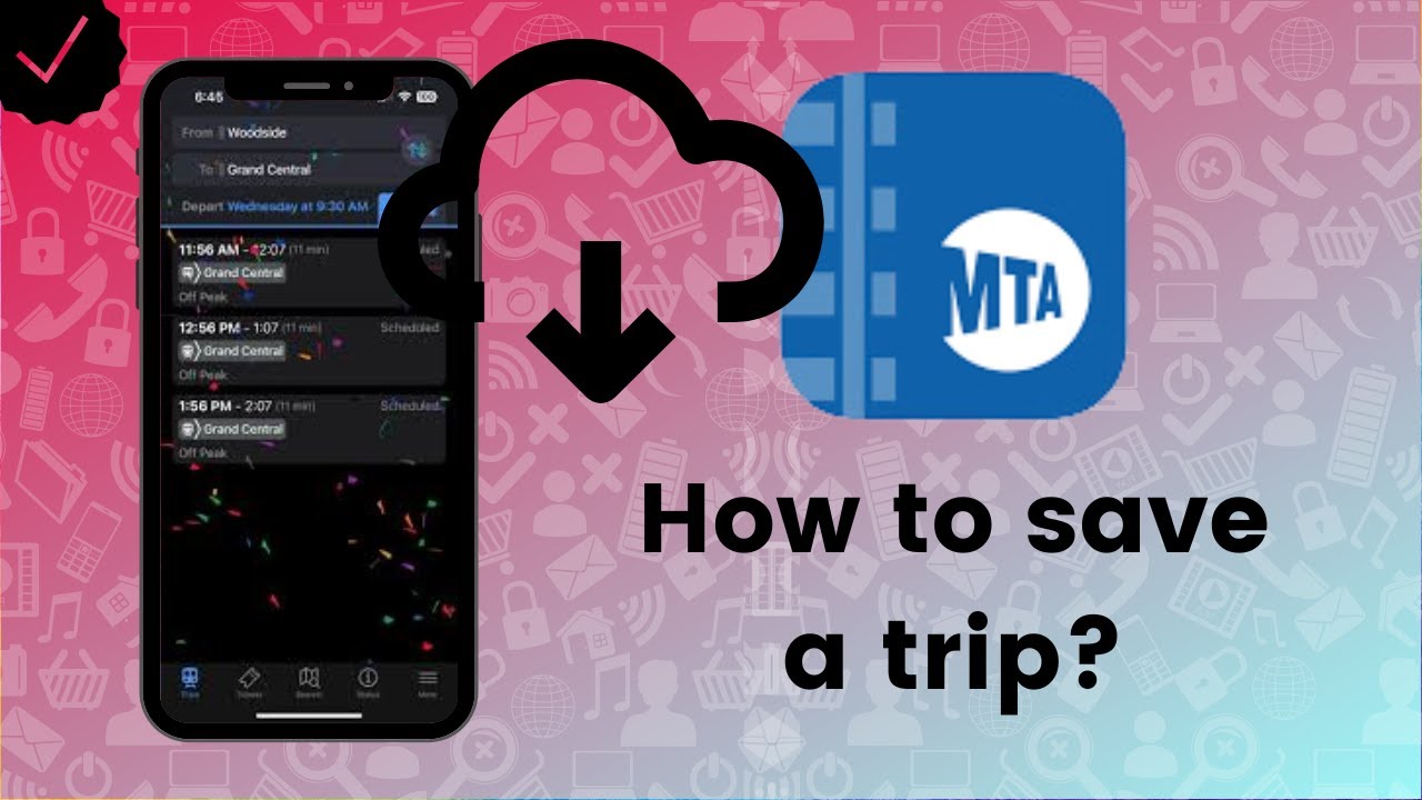 How to save a trip in MTA TrainTime?