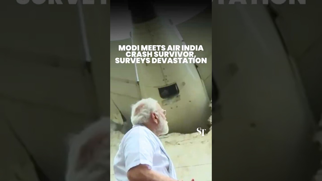Air India crash: Indian PM Modi meets lone survivor, visits crash site