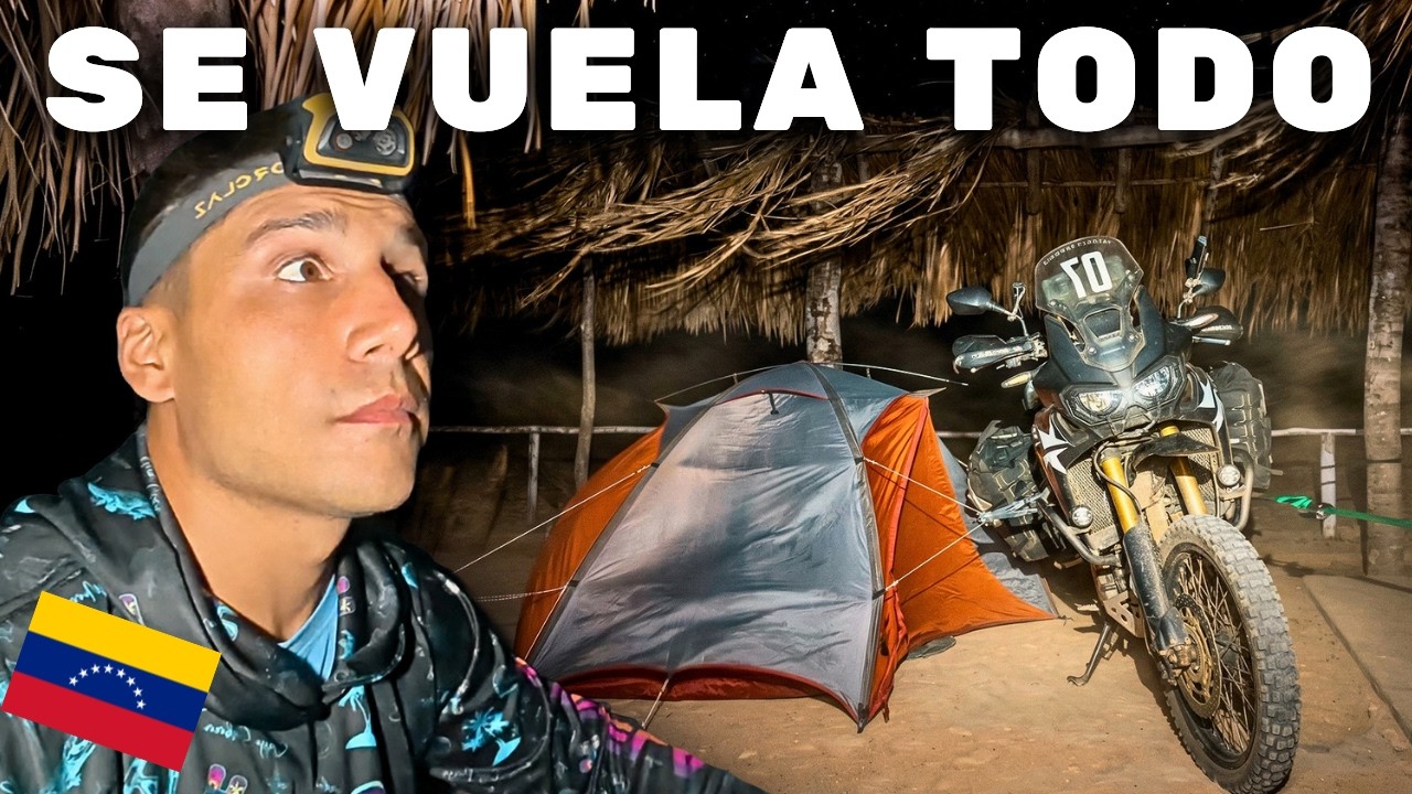 ACAMPO CON VIENTOS HURACANADOS EN LA GRAN SABANA 🇻🇪 | Cap 244 | AMERICA EN MOTO