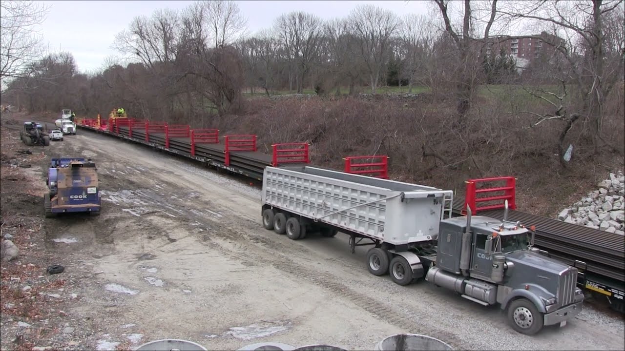 Removed railroad siding restoration - Fall River, MA - South Coast Rail