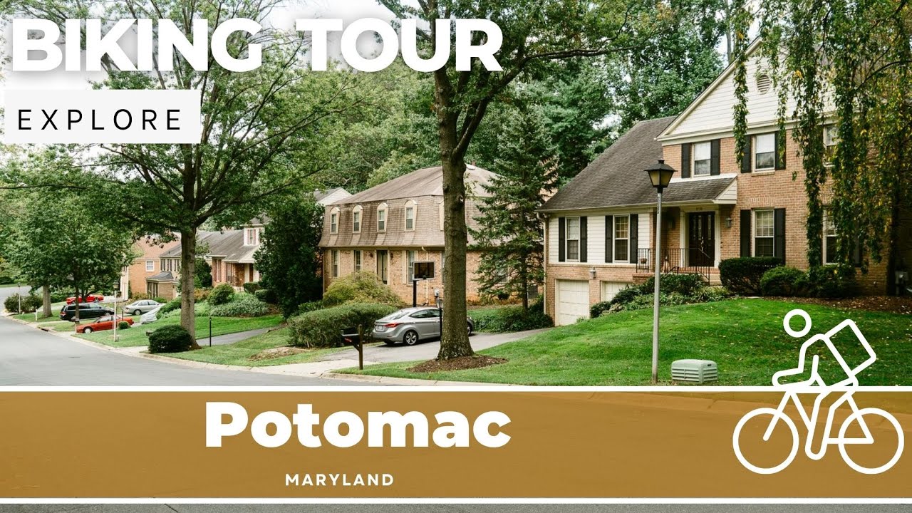 Potomac Neighborhood - Maryland - Silent Biking Tour - 4K - Millionaire and Billionaire Homes