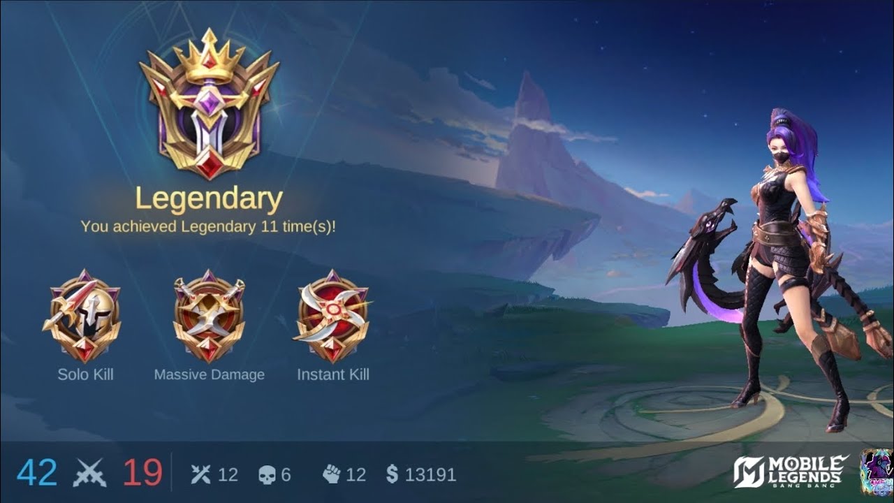 Hanabi Legendary Gameplay 😈 11x Legendary | Massive Damage & Instant Kills | MLBB Ranked