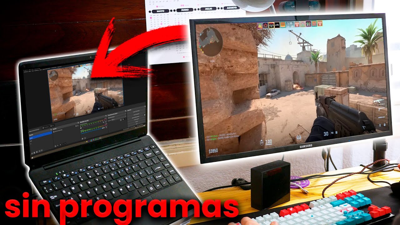Usa tu PORTÁTIL como SEGUNDO MONITOR de tu PC✔️ | Gratis y sin programas🫡