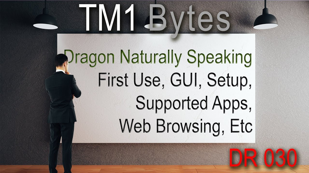 First Use Of Dragon Naturally Speaking Version 15.3. TM1 Bytes DR 0030