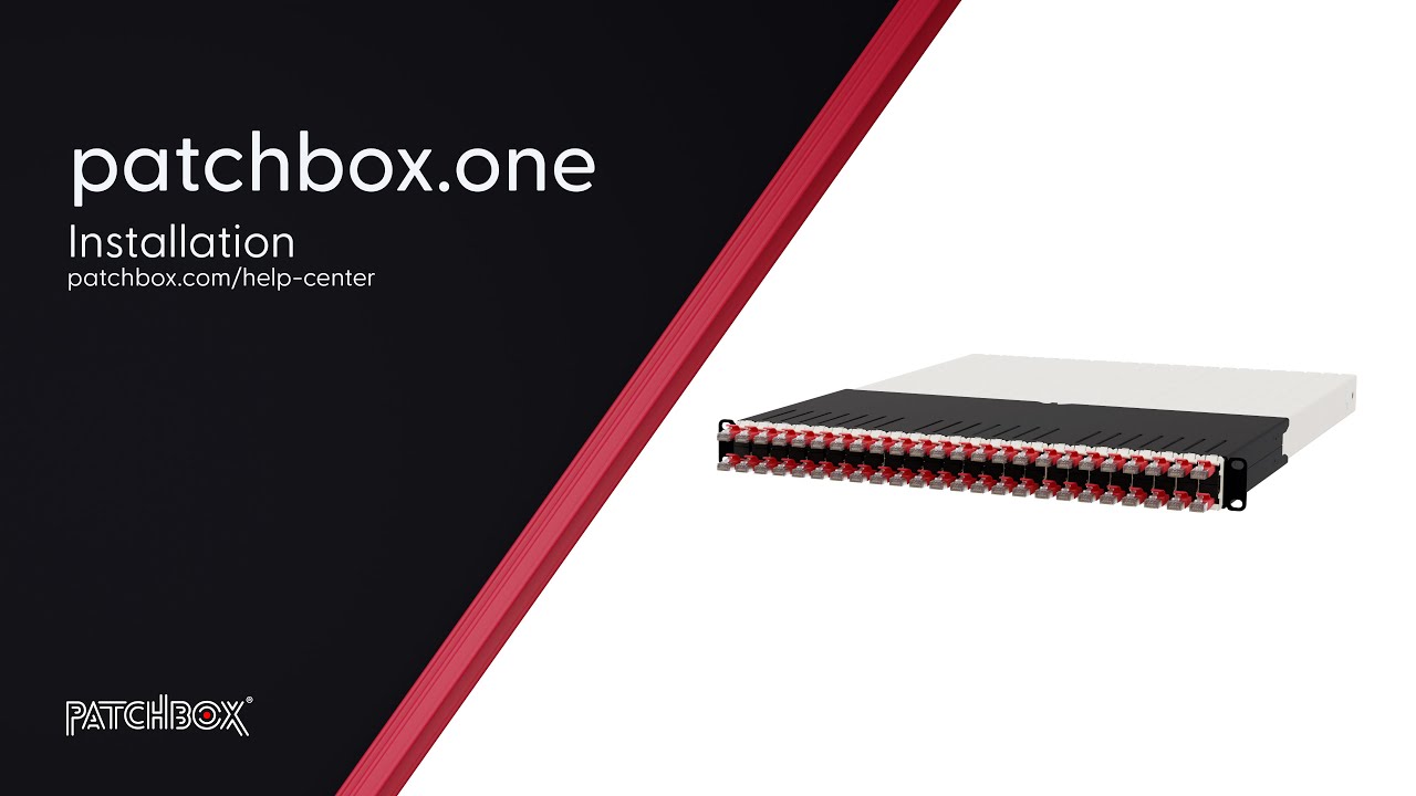 patchbox.one Helpcenter - Installation