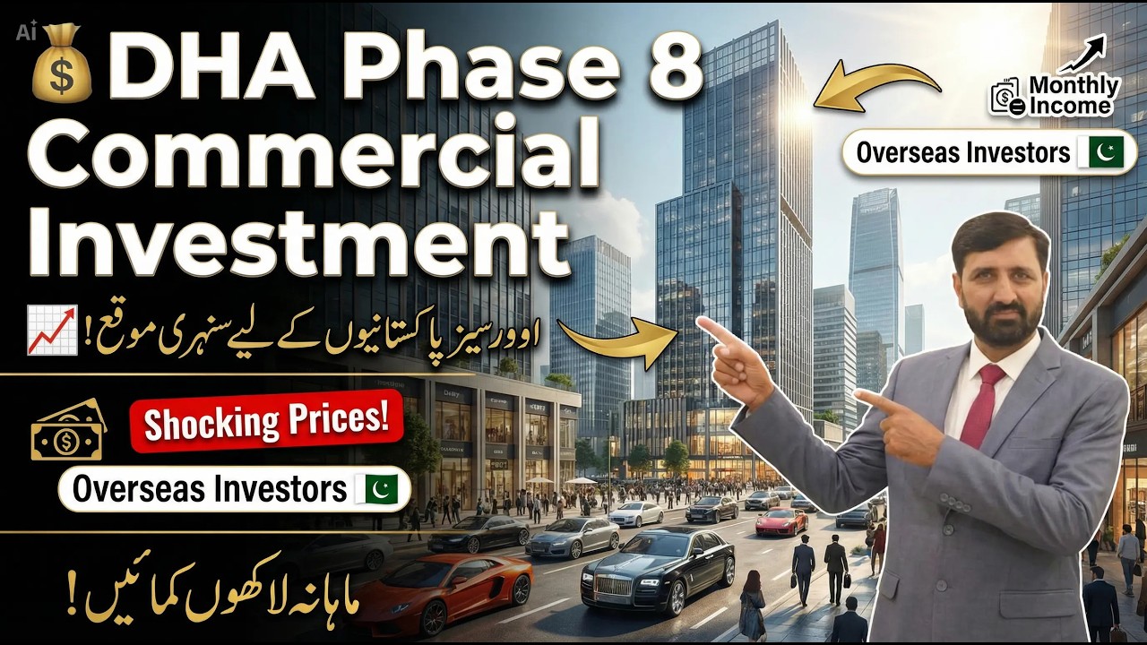 Lahore Real Estate Overseas Investors Special: High Rental Income Commercial Plots in Phase 8