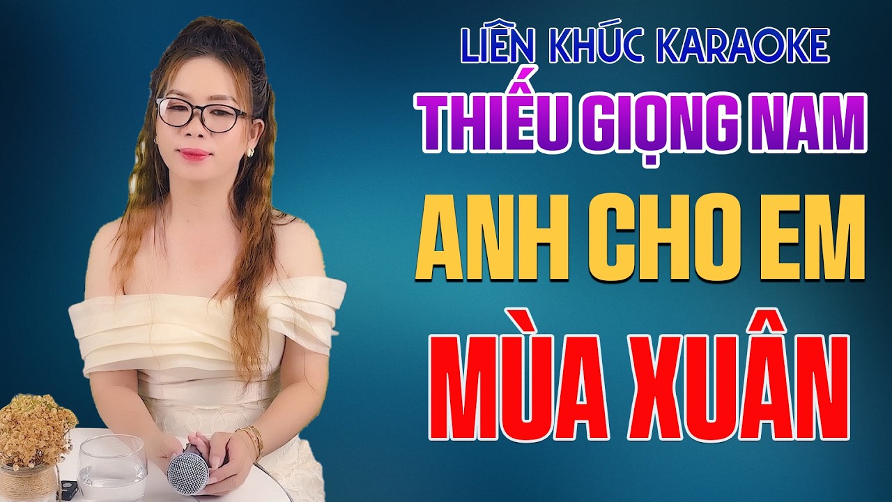 Hòa Giọng Cùng Thần Tượng  💑 Liên Khúc Karaoke Song Ca ANH CHO EM MÙA XUÂN - Hát Cùng Lê Liễu