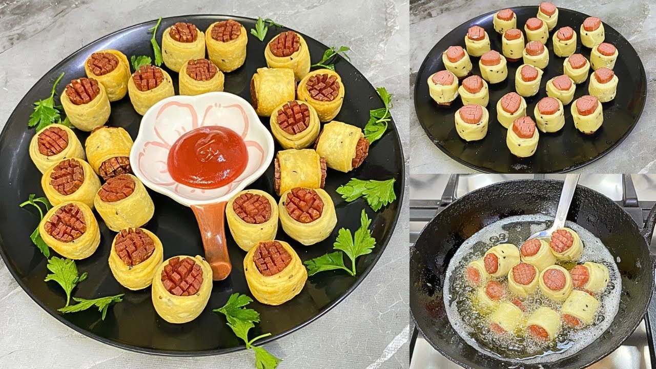 রমজান স্পেশাল বাচ্চাদের প্রিয় সসেজ সামোসা | Ramadan Special Sausage Samosa Recipe |