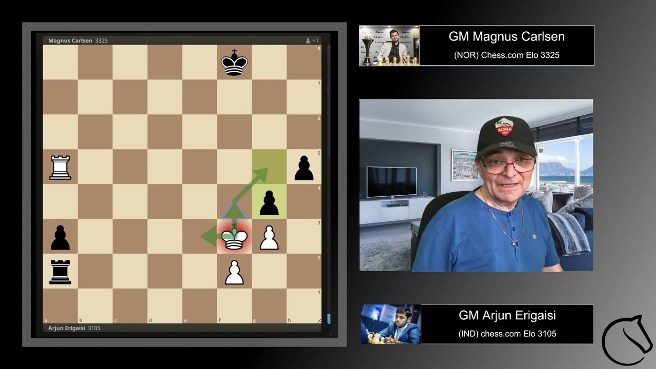 Ein Turmendspiel in der Analyse -- aus Erigaisi vs Carlsen