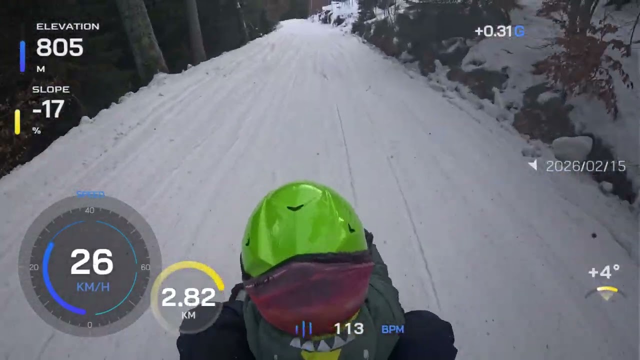 Trasa saneczkowa Jańskie Łaźnie / Sáňkařská cesta Janské Lázně / Černá hora sledging track 