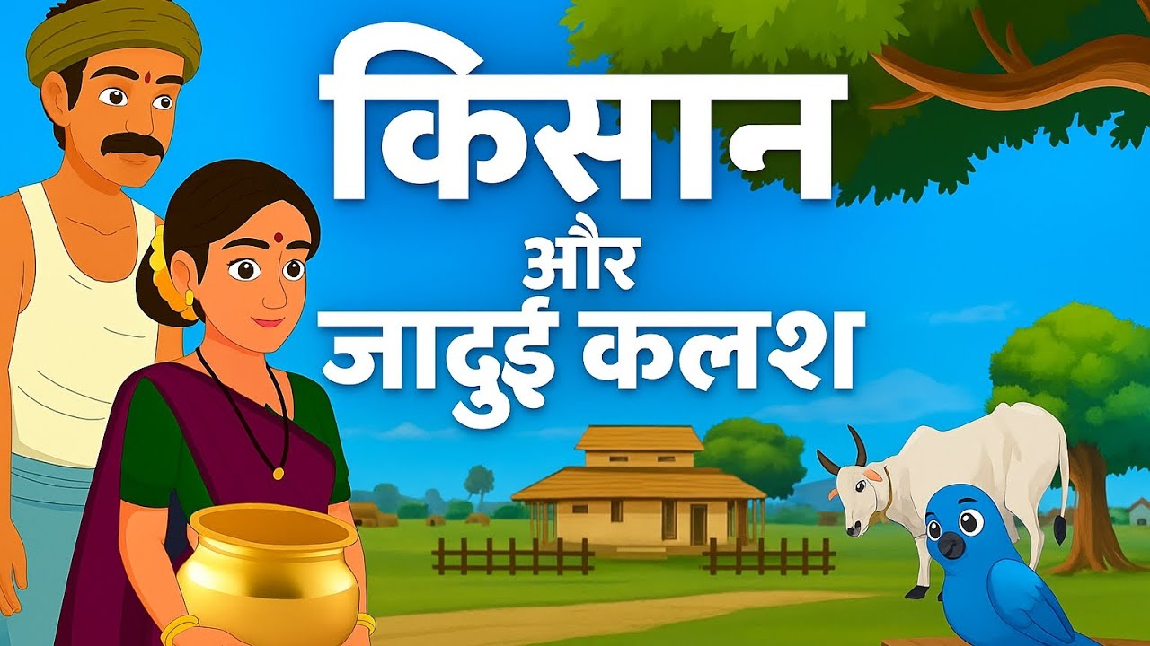 Kisan or jadui kalash l किसान और जादुई कलश | hindi story| cartoon story 