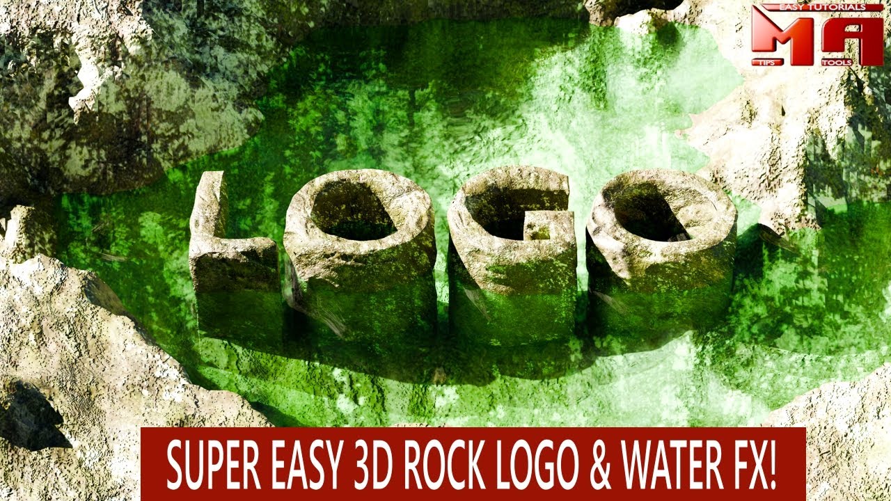 Tutorial: How to Create a 3D Rocky Logo & Realistic Water in Blender