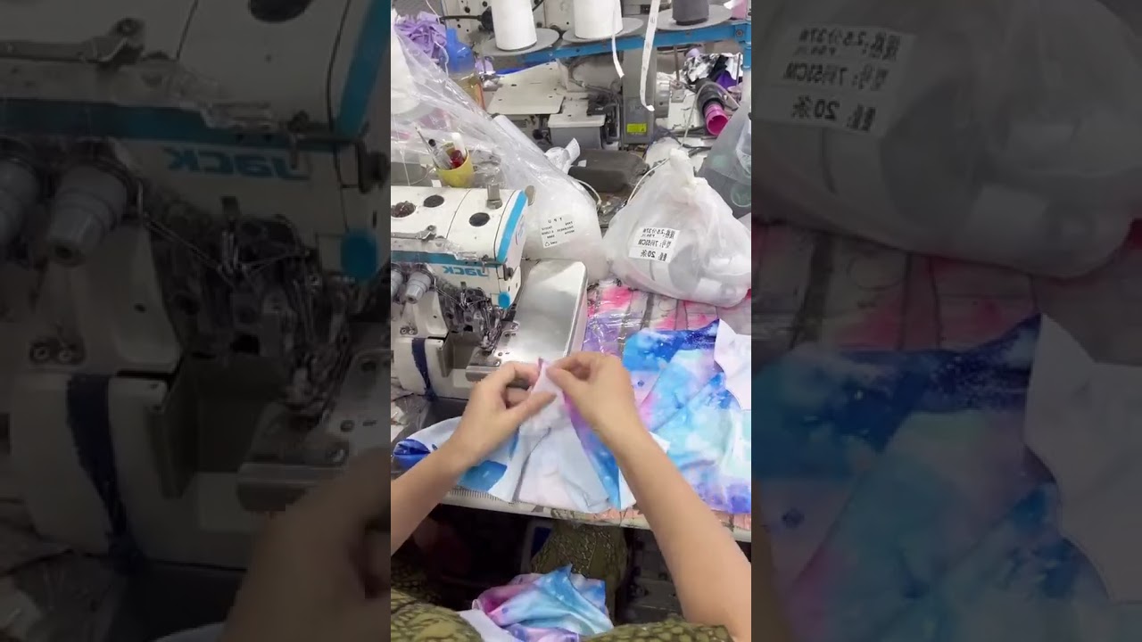 97 Customized tie dye t shirts#clothfactory #garmentfactory #factory #clothingmaking #clothingproduc