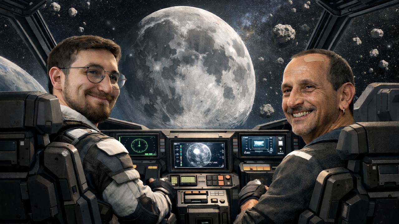 Vater und Sohn! Operation: Mondlandung 🌕