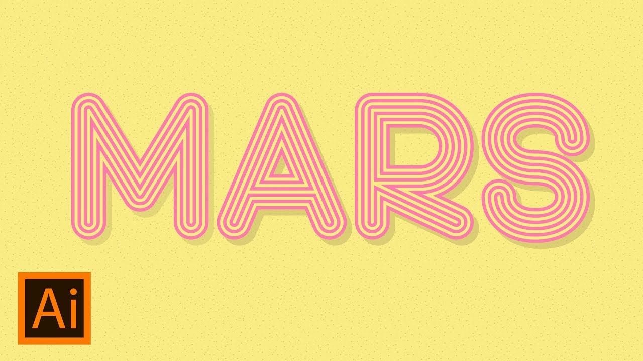 How to Create Multi-Stroke Text Effect in Adobe Illustrator