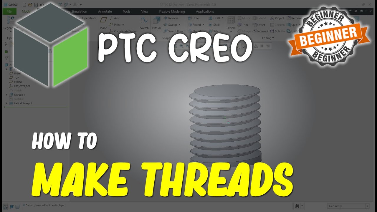 Creo How To Make Threads