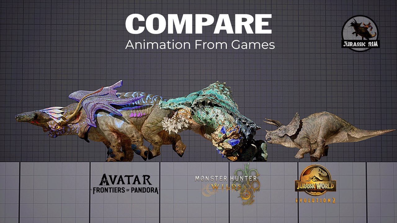 Hammerhead vs Chatacabra vs Triceratops| The Creature Motion of 3 Top Games