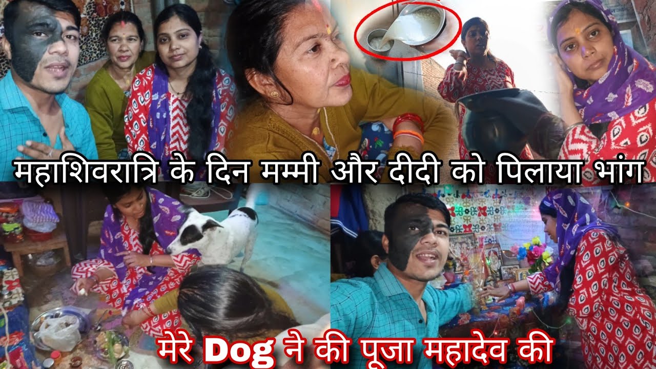 महाशिवरात्रि के दिन मम्मी और दीदी को पिलाया भांग ☘️😂 || Raajshuklavlogs 