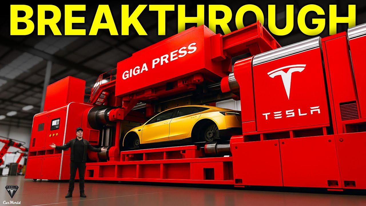 Илон Маск наконец-то раскрыл секреты новой машины Giga Press 2.0! Невероятная скорость, просто не...