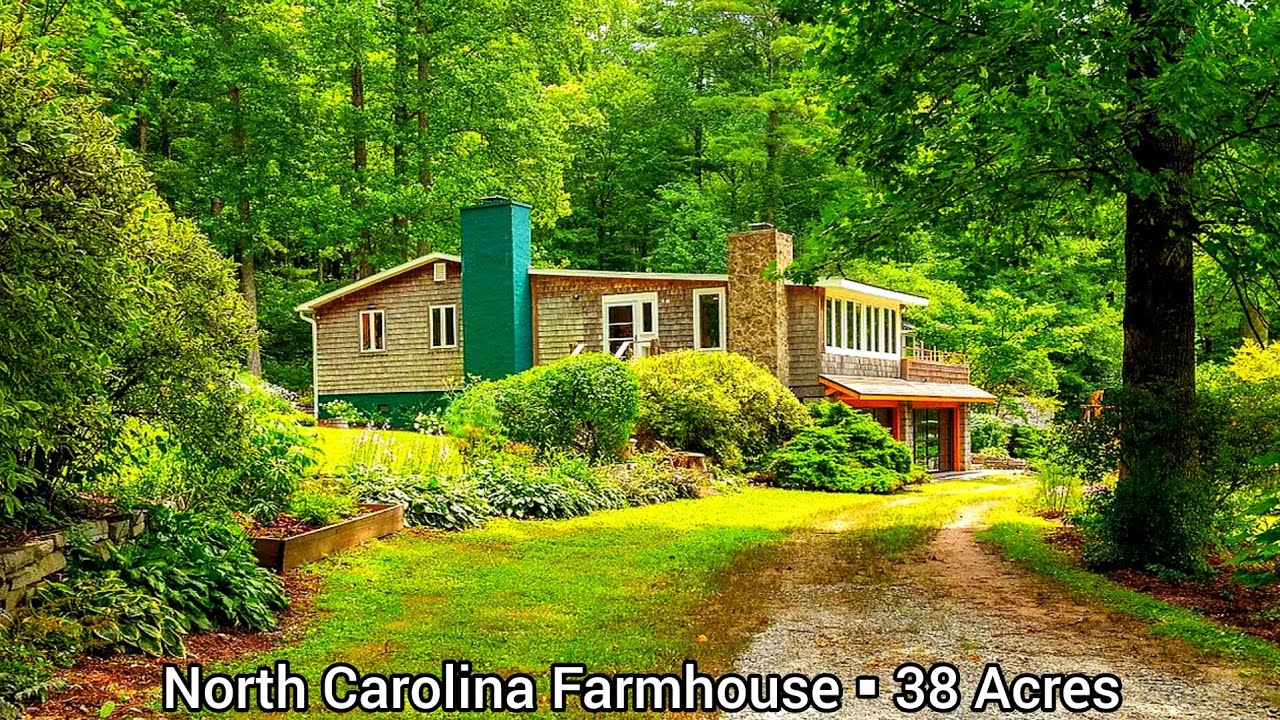 North Carolina Farmhouse For Sale | 37+ Acres | North Carolina Land For Sale | Forests Woods Pond