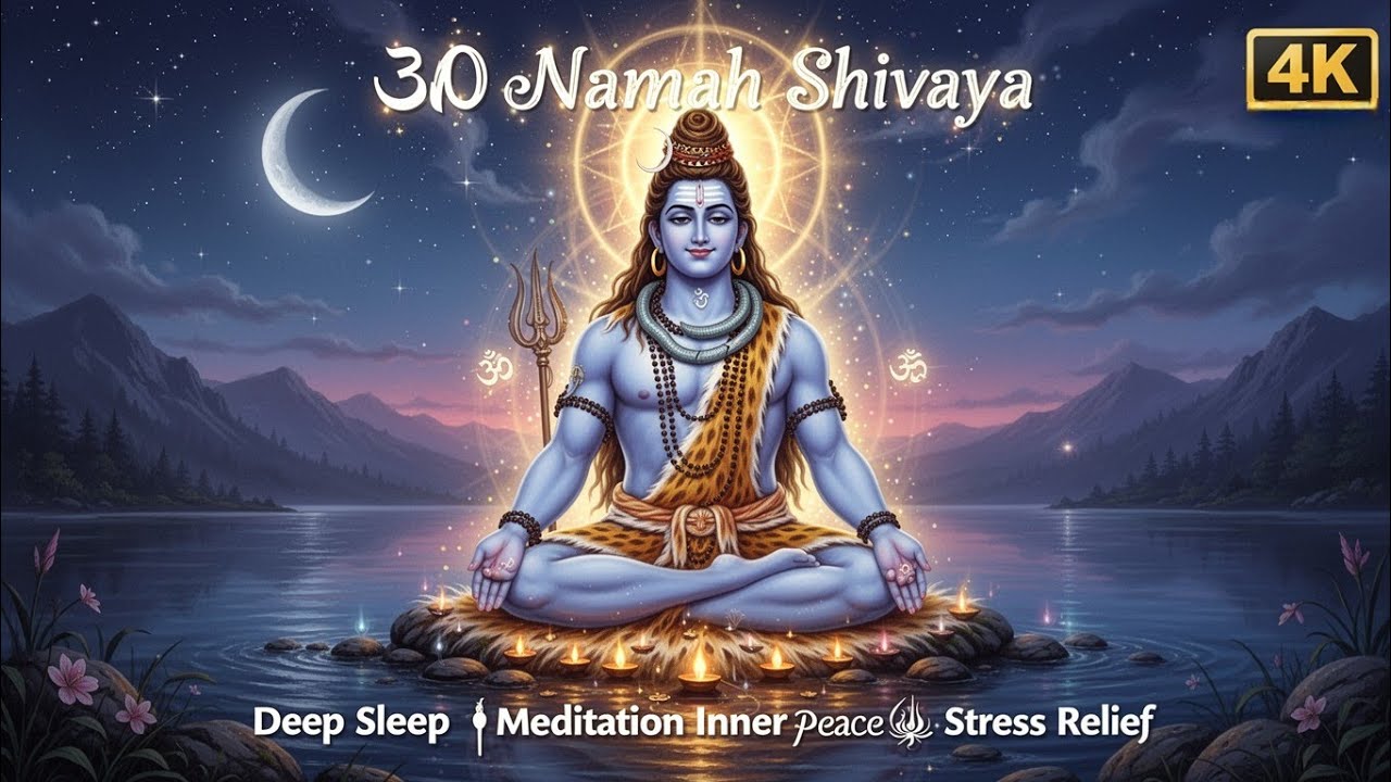Om Namah Shivaya 🕉️ 5 Min Deep Sleep Shiv Dhun Calming Meditation Mantra for Peace & Positive Energy