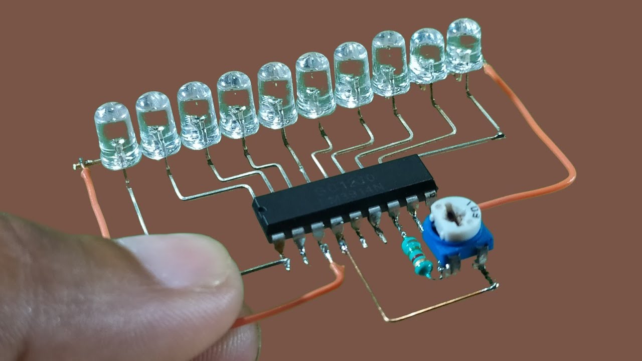 Super Electronic Project using LM3915 ic