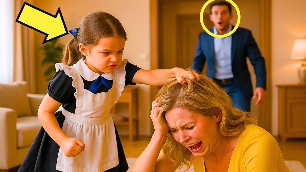 EMPRESARIO DESCUBRE A HIJA DE NIÑERA JALANDO CABELLO DE SU ESPOSA… PERO EL MOTIVO LO CAMBIA TODO