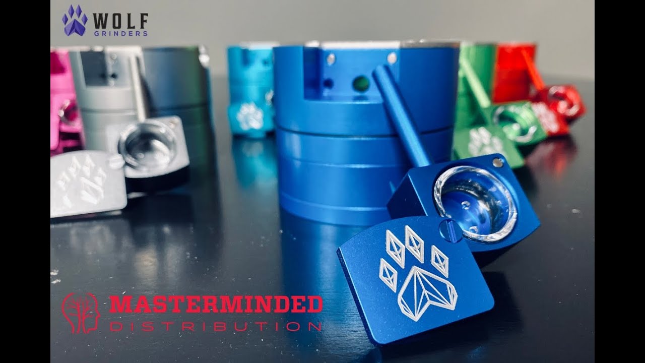 Combo Crusher 6-in-1 Herb Grinder Hand Pipe from Wolf Grinders