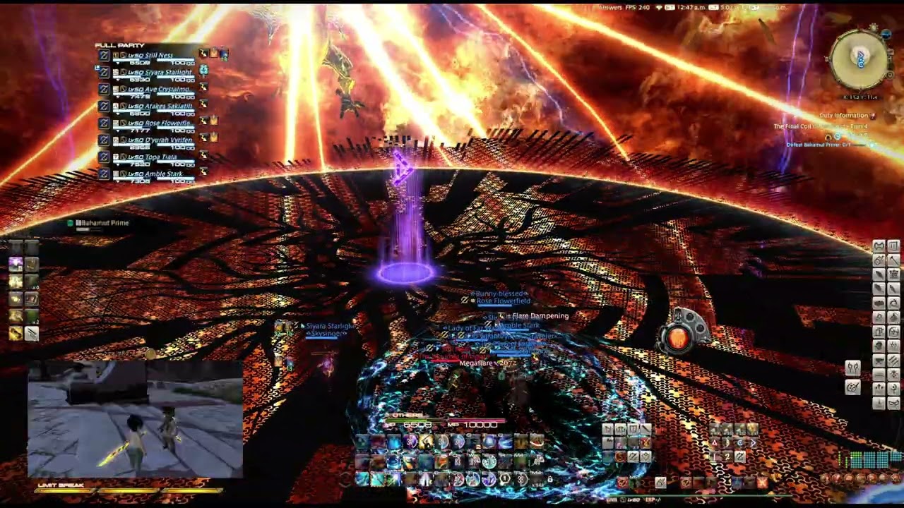FFXIV 8 GNBS VS Bahamut