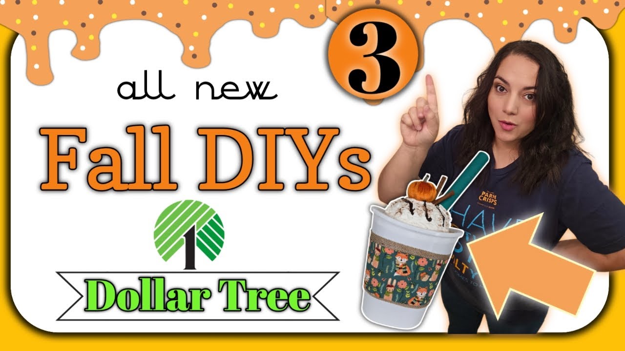 DOLLAR TREE FALL DIYs | Fall Home Decor with Dollar Tree Items | Faux Fall Sweets
