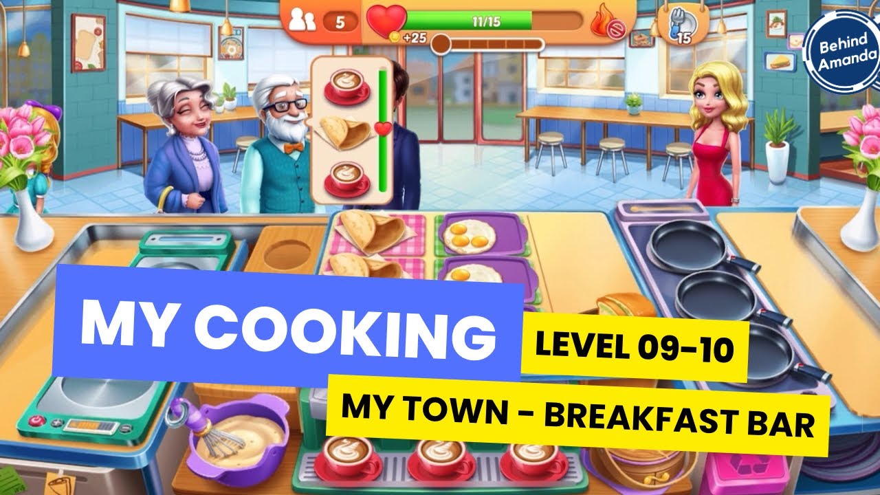 MY COOKING | MY TOWN - BREAKFAST BAR LEVEL 09-10 WALKTHROUGH INDONESIA