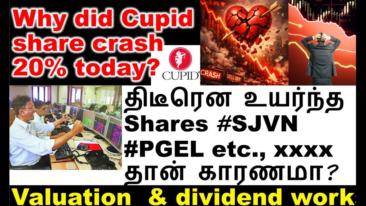 திடீரென பறந்த shares, Why Cupid share crashed? TVSMOTOR share, BOSCHLTD share, SJVN share PGEL share