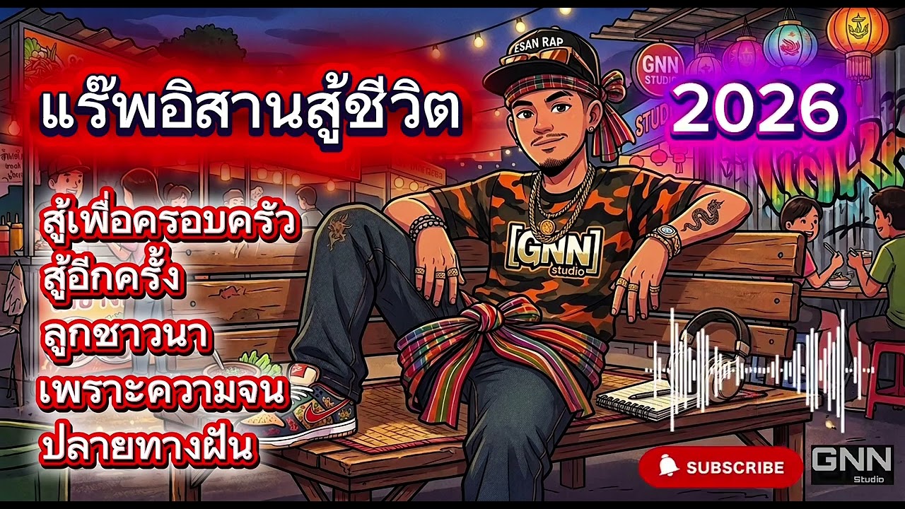 รวมแร๊พ อิสาน สู้ชีวิต - [GNN Studio] - ฟังเพลินๆ🎧 เพลงใหม่ล่าสุด 2026