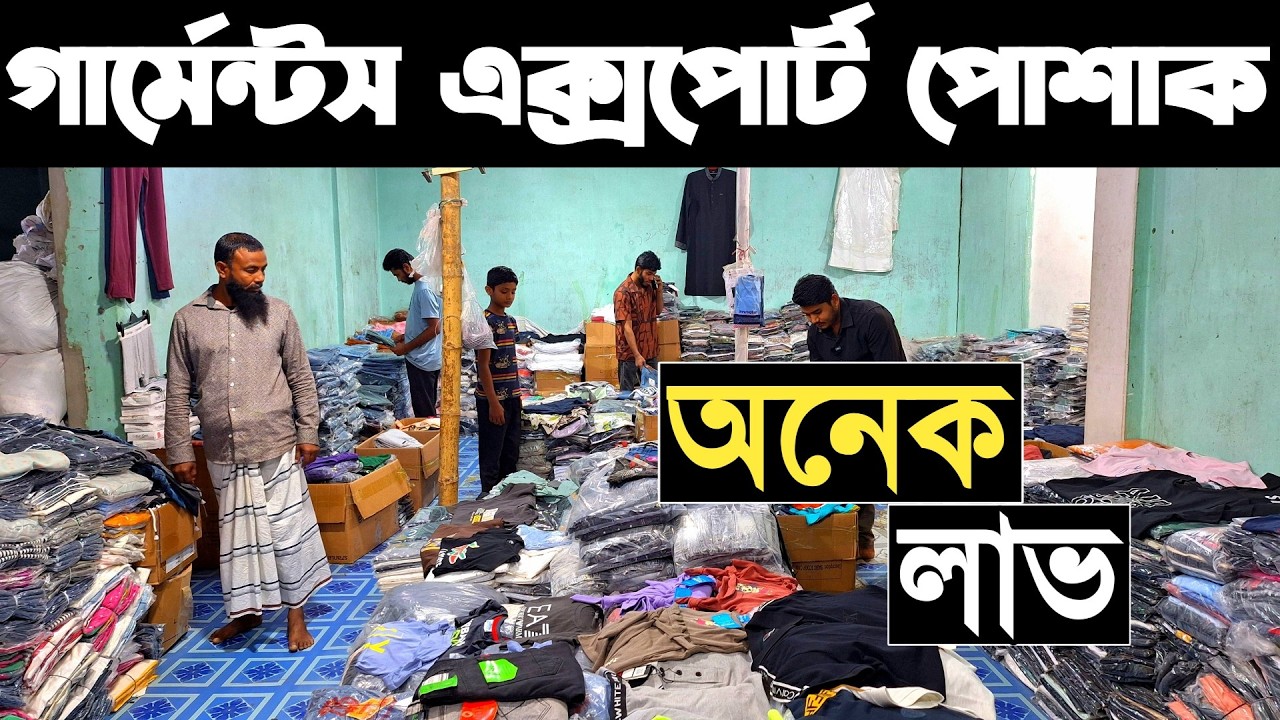 সরাসরি গার্মেন্টসের এক্সপোর্ট পোশাক পাইকারি। মেন্স ও লেডিসের টি-শার্ট, পলো-শার্ট, শার্ট, পাঞ্জাবি