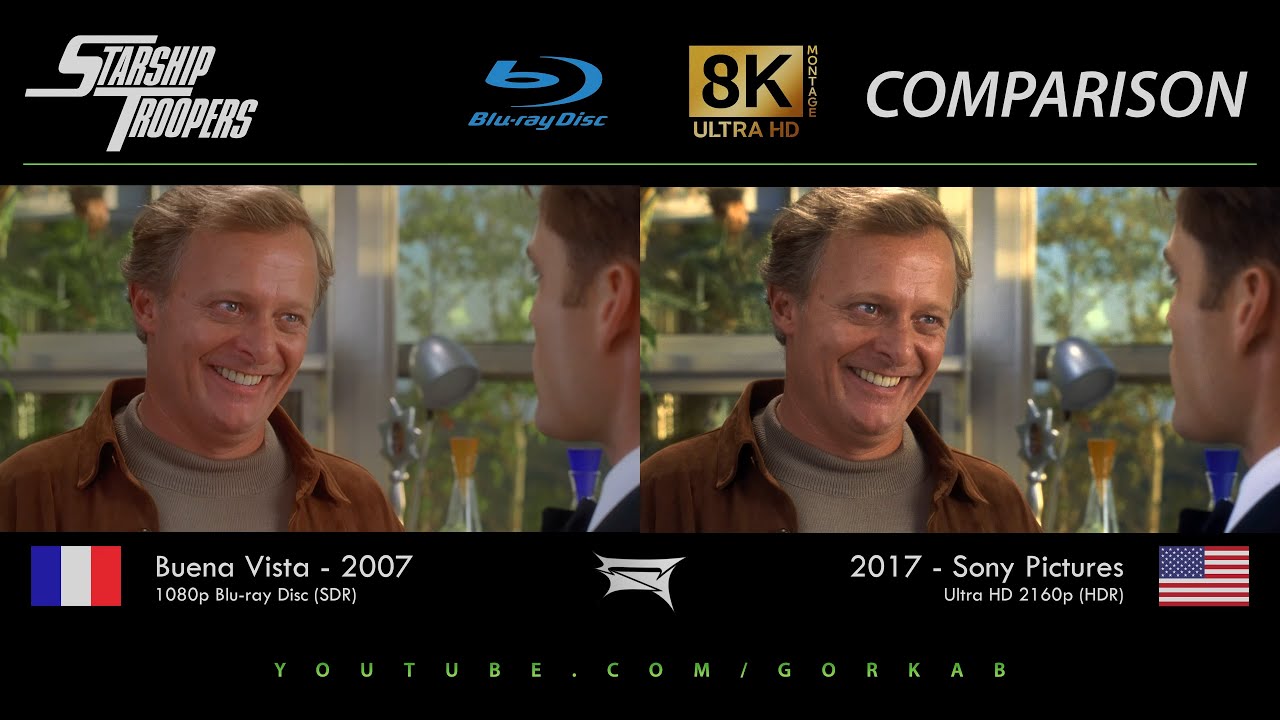Blu-ray Versus - Starship Troopers (2007 vs 2017) Comparatif 8K HDR ULTRA HD