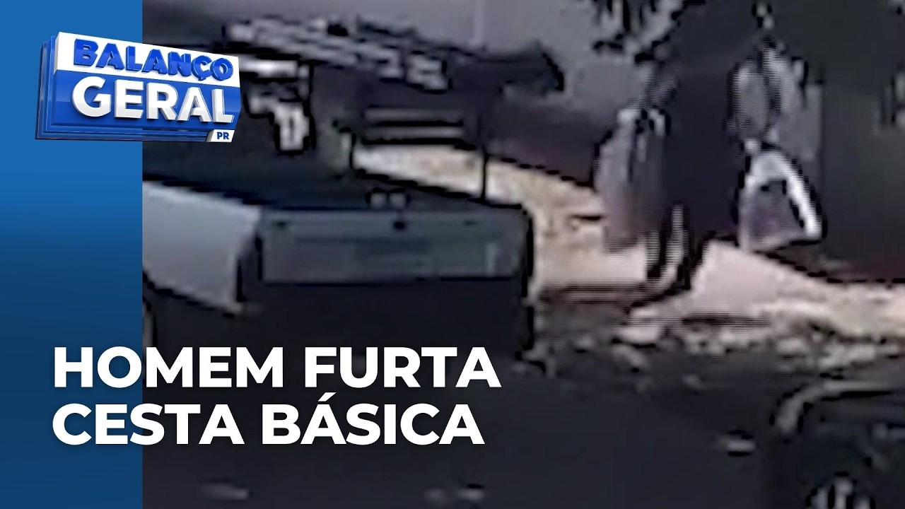 Homem é flagrado furtando cesta básica em Maringá; pertencia a uma idosa
