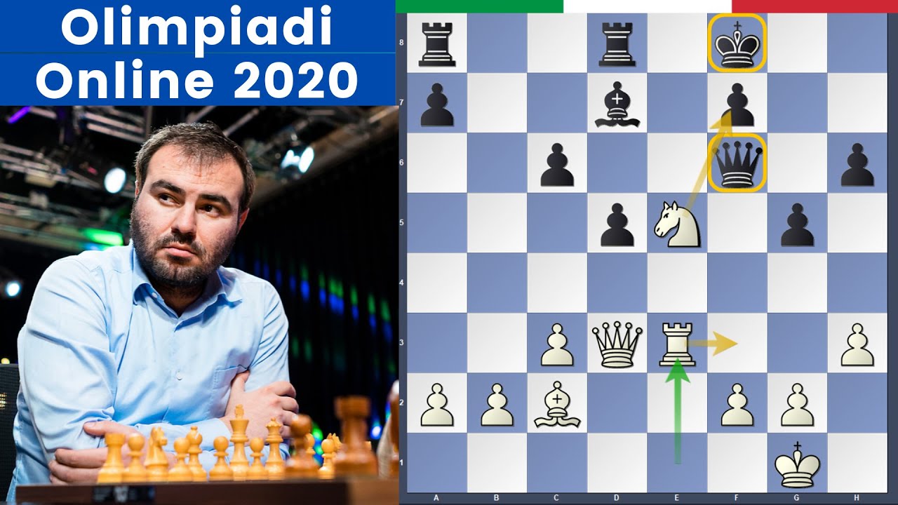 La Geometria Che Spaventa! - Mamedyarov - Ivanchuk |  Olimpiadi di Scacchi Online 2020