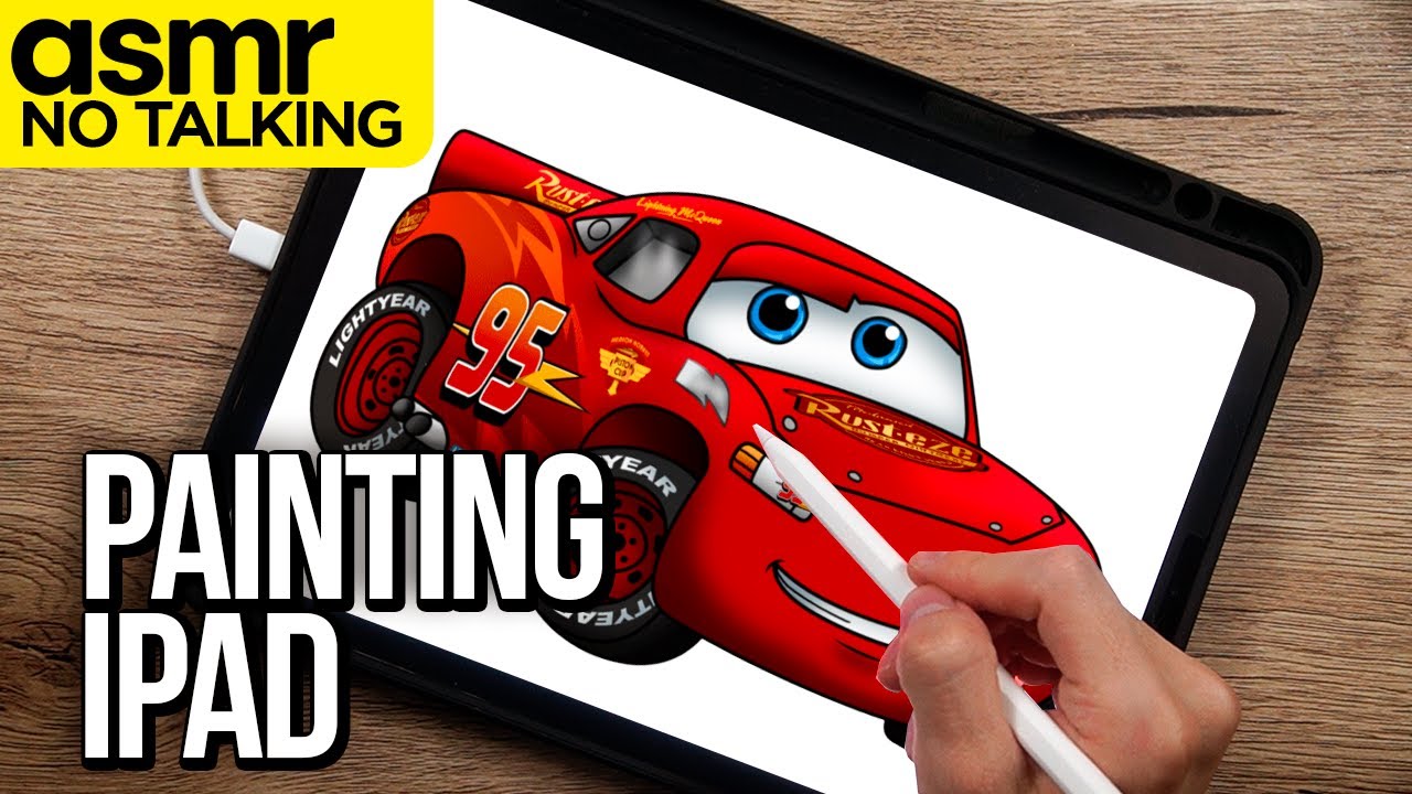 asmr ipad painting - no talking - asmr for sleep