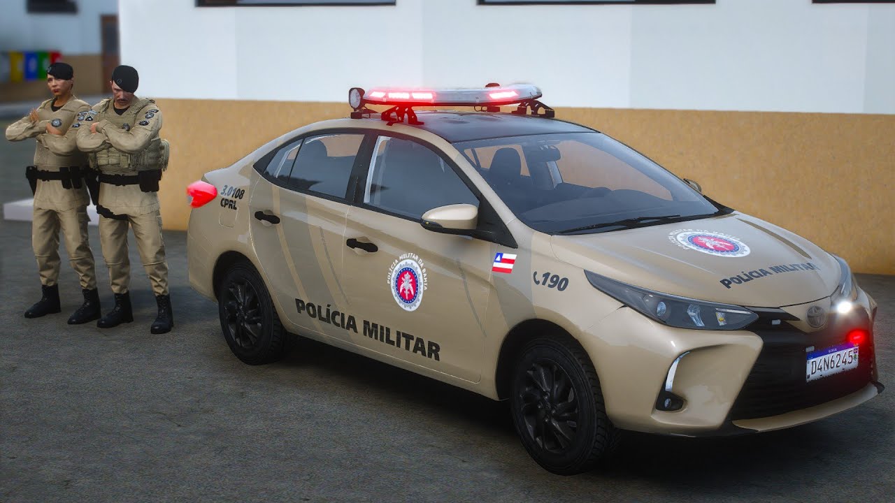 NOVO TOYOTA YARIS PMBA PATRULHA NOTURNA  GTA 5 POLICIAL