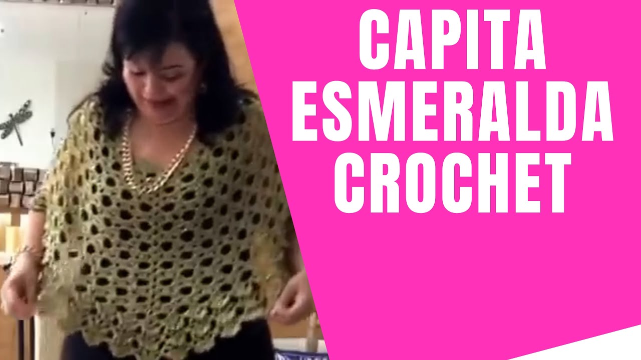 CÓMO TEJER UNA CAPA O CAPITA EN CROCHET O GANCHO 🌼 🌼Muy Fácil y Rápido | Yo Tejo con LAURA CEPEDA