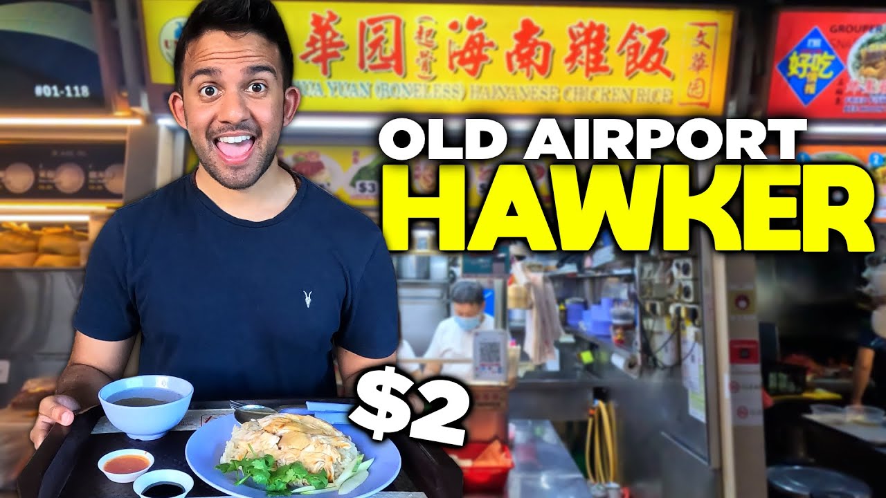 First Time Eating at a Hawker Centre in Singapore! It's SUPER CHEAP & YUMMY 🇸🇬