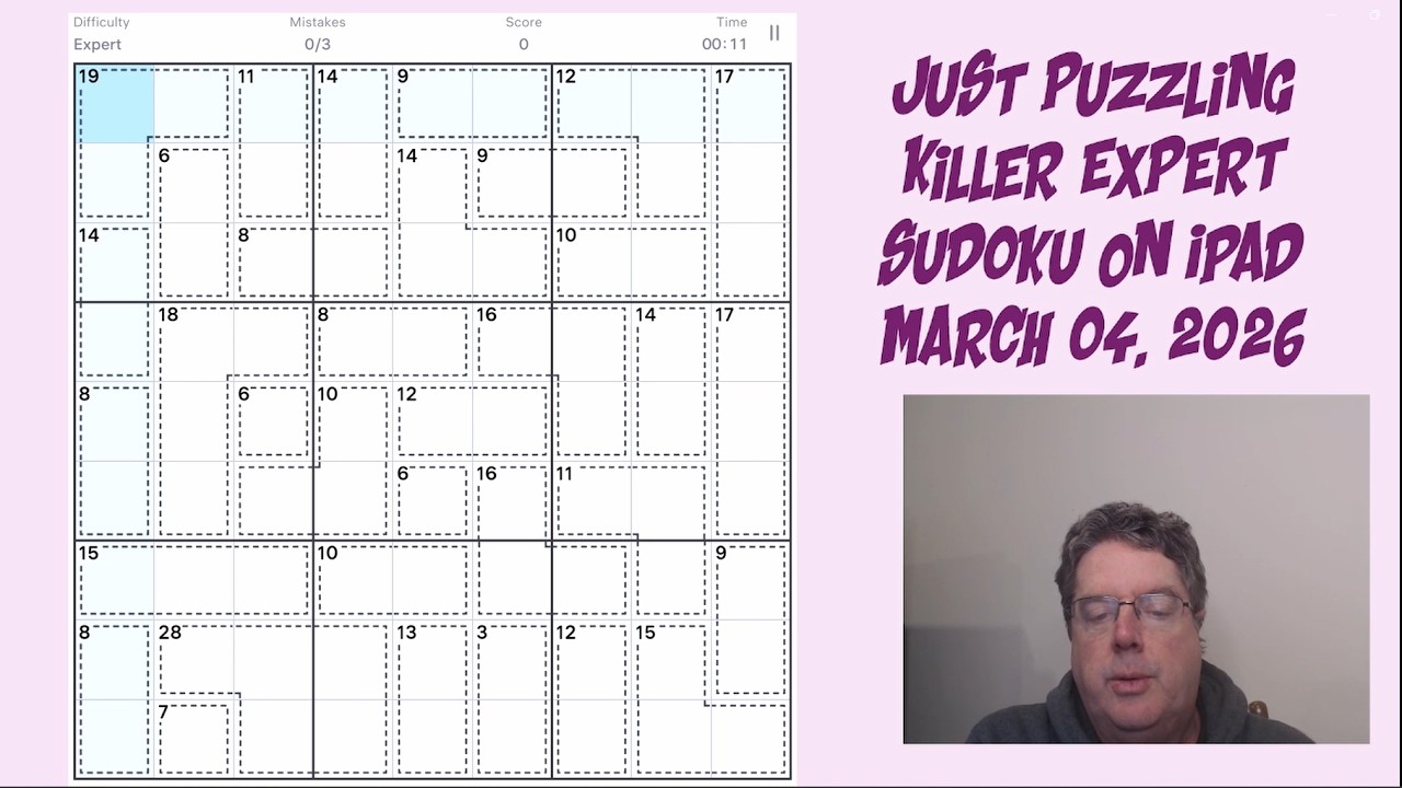Learning Killer Sudoku By Doing and Explaining | March 4 2026