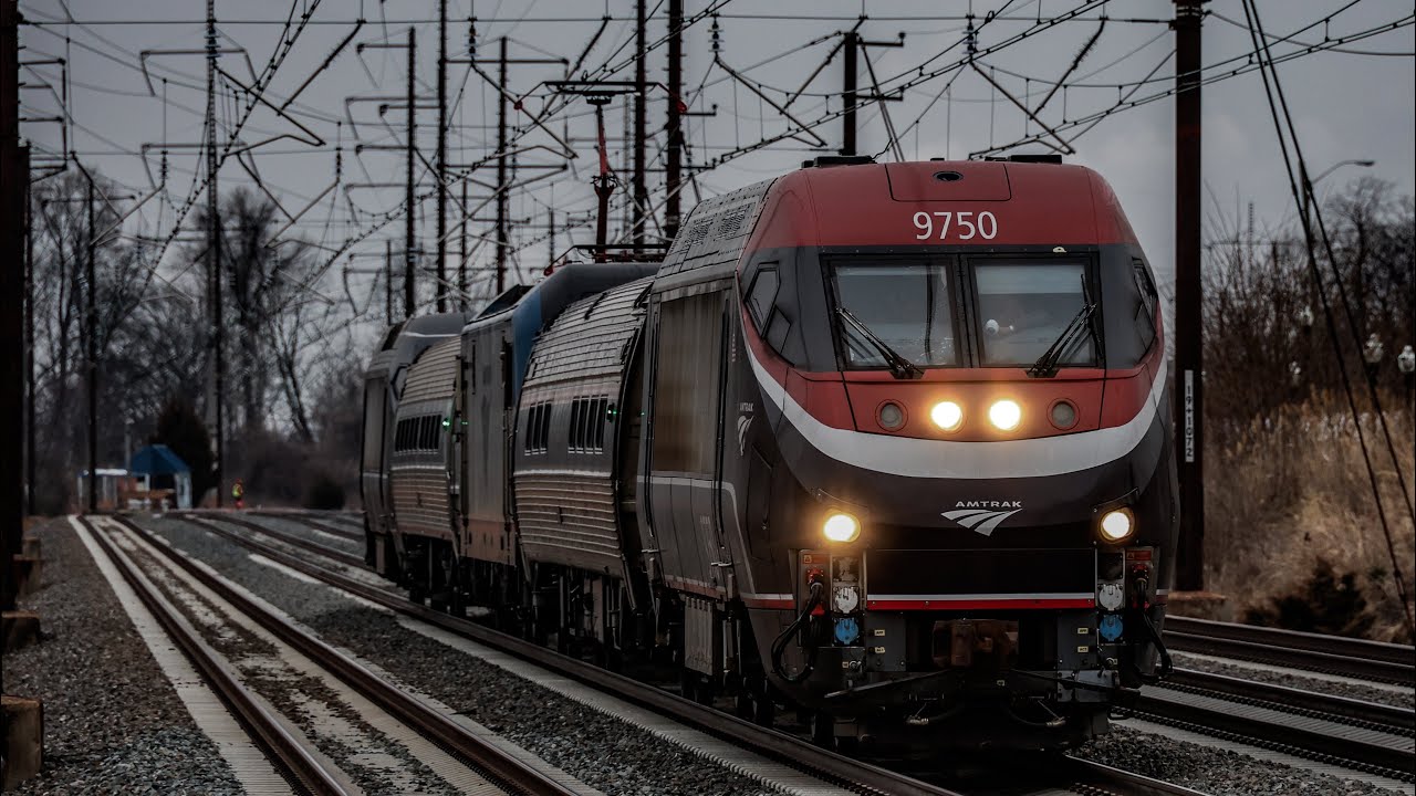 Wilmington/Newark line: HHP-C test & 110+ mph rail action in Claymont, DE
