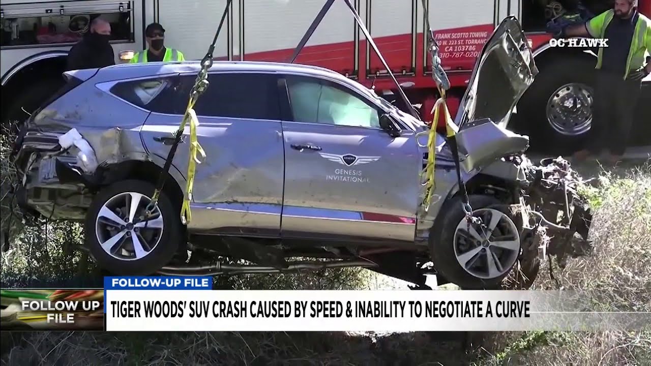 Tiger Woods was speeding when he crashed his SUV earlier this year