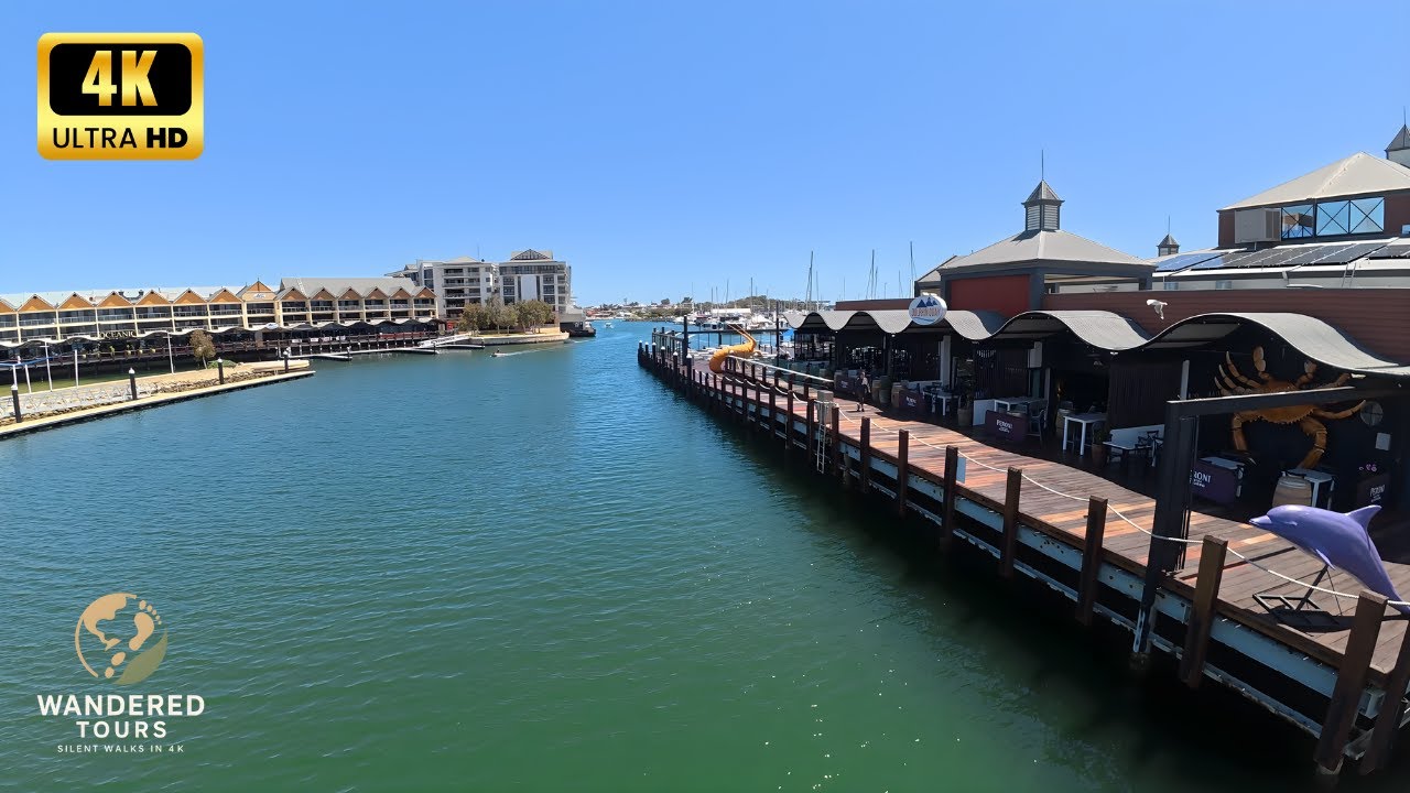 Mandurah Foreshore & Dolphin Quay | Peaceful 4K Walk in Western Australia