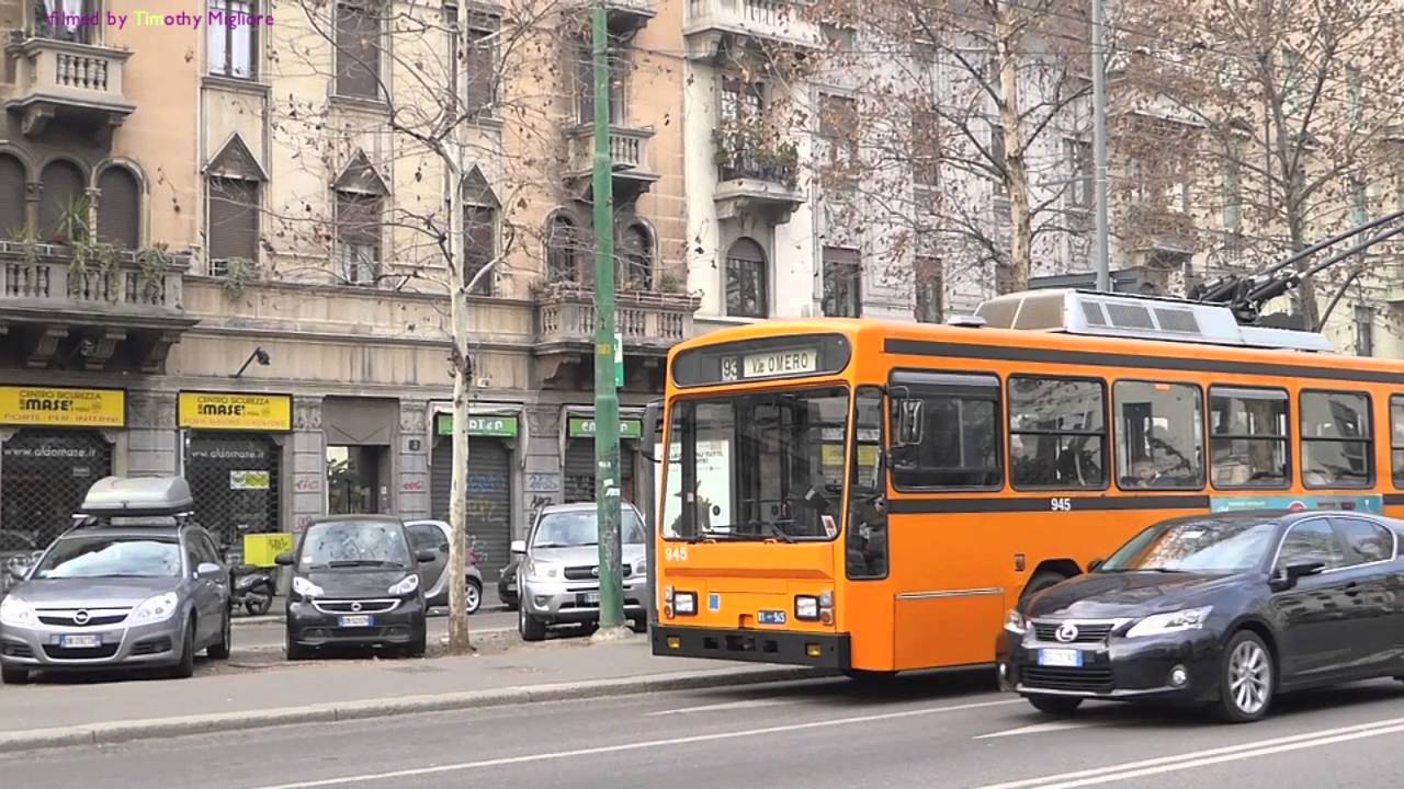Filobus a Milano - Trolleybuses in Milan, Italy - 2016