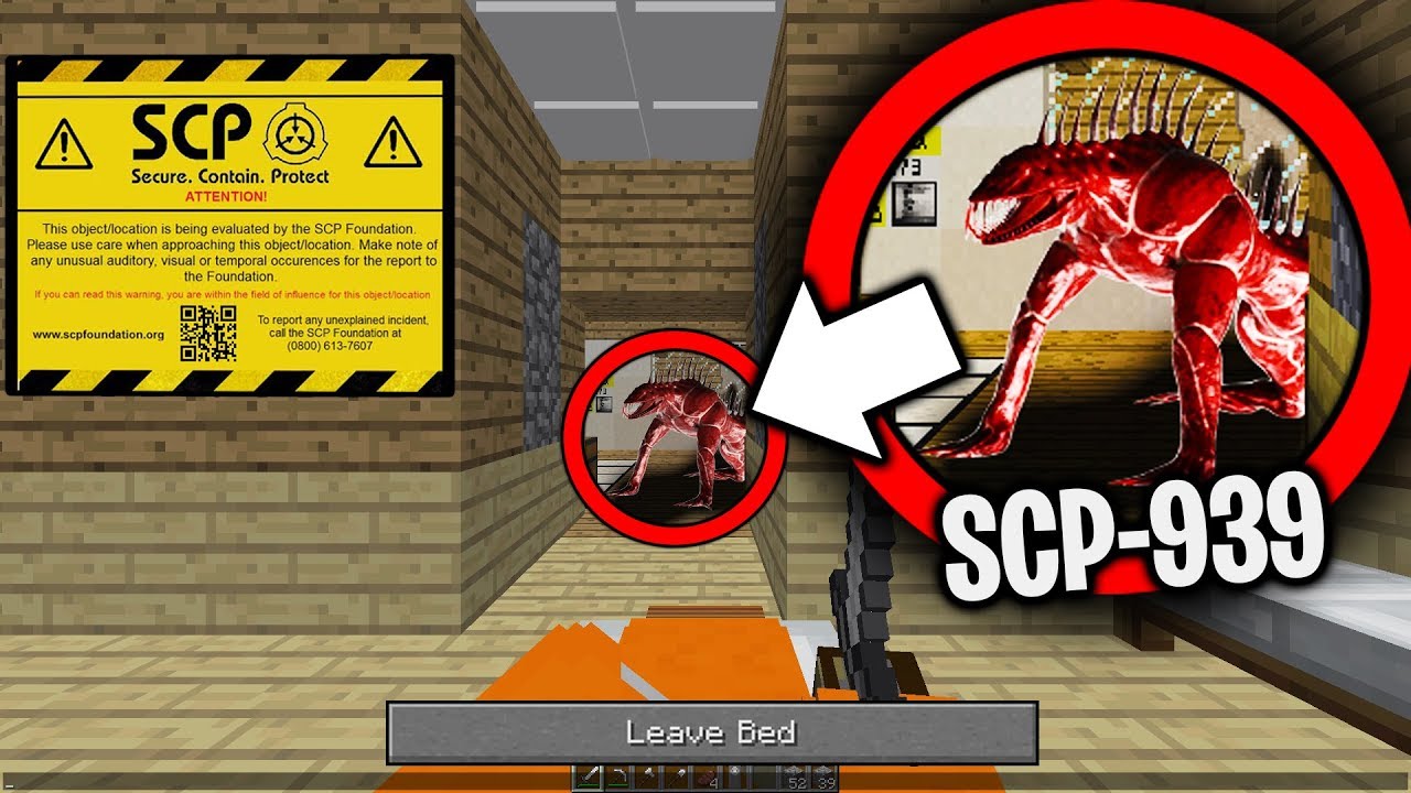 SCP-939 BREAKS INTO our Minecraft Base when we Sleep... (Scary Minecraft Video)